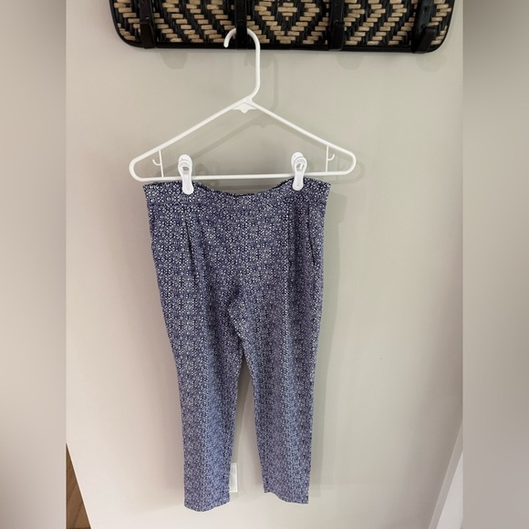 J. McLaughlin Navy Blue/White Patterned Pants - Size Small - Picture 7 of 10